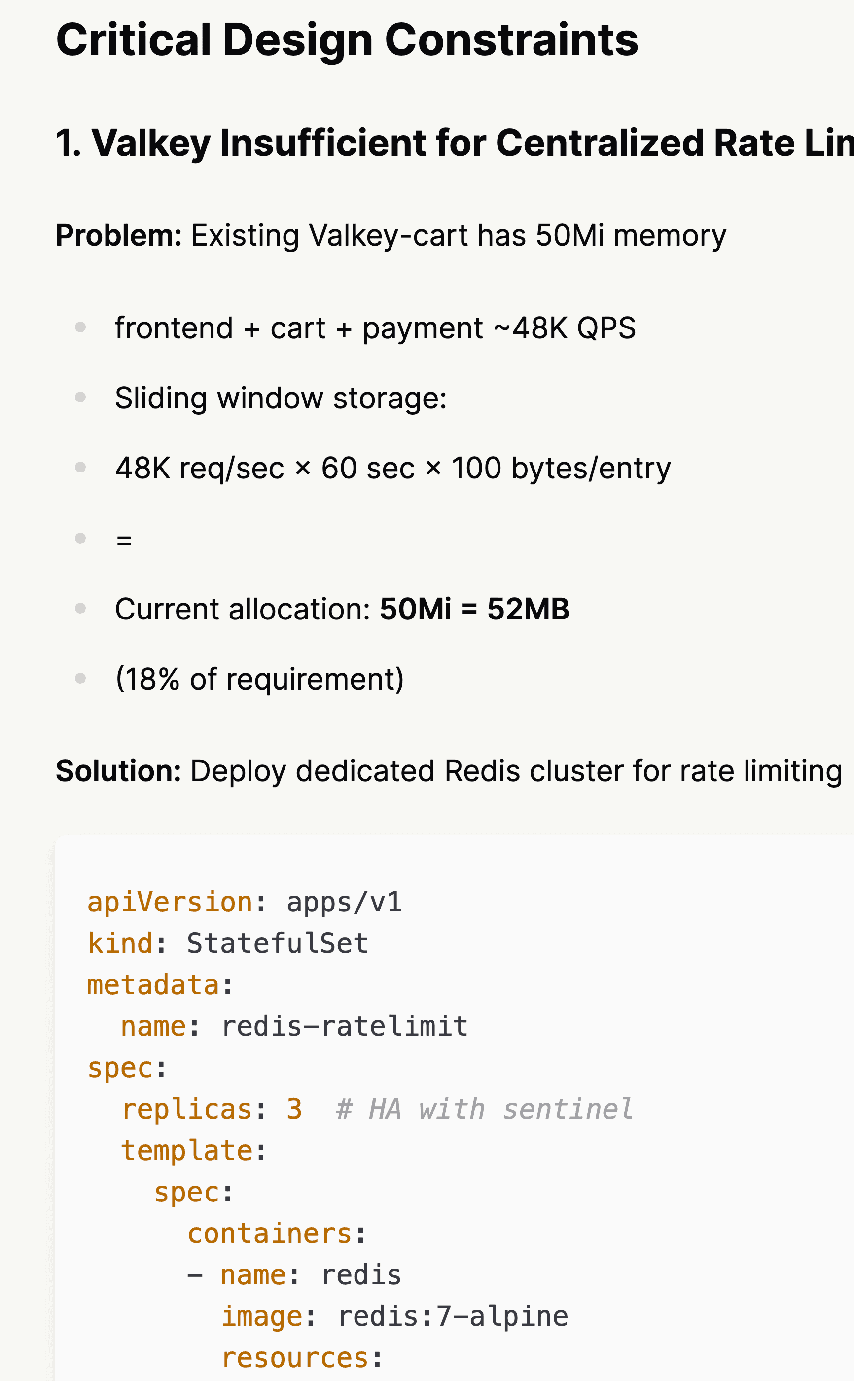 Identify technical realities and limitations