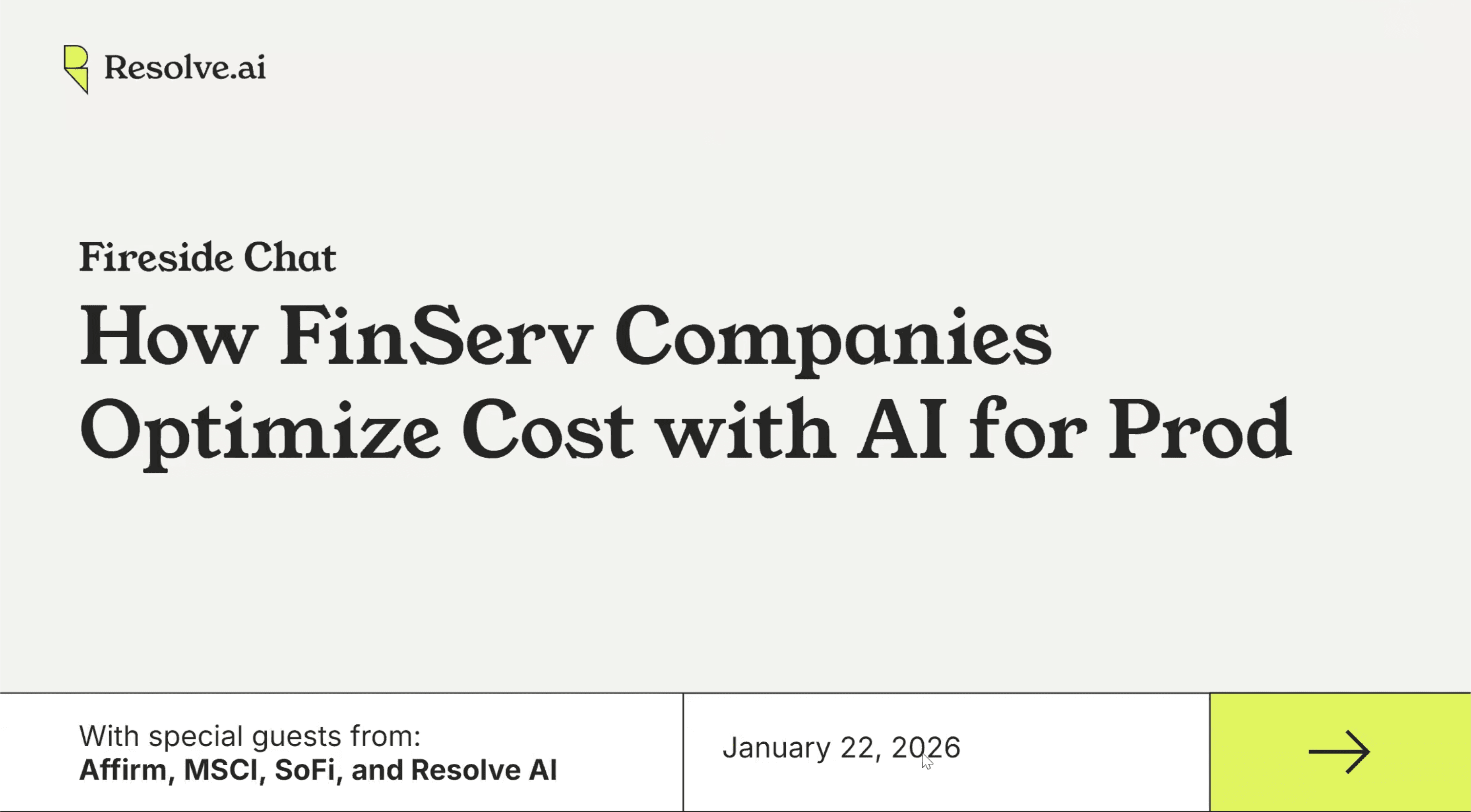 Fireside Chat: How FinServ Companies Optimize Cost with AI for Prod