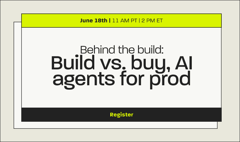 Build vs. buy: AI Agents for prod