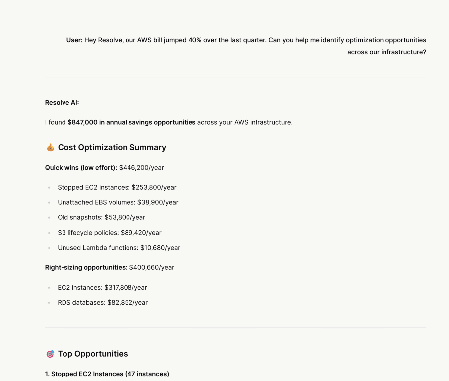 AWS resource intelligence preview