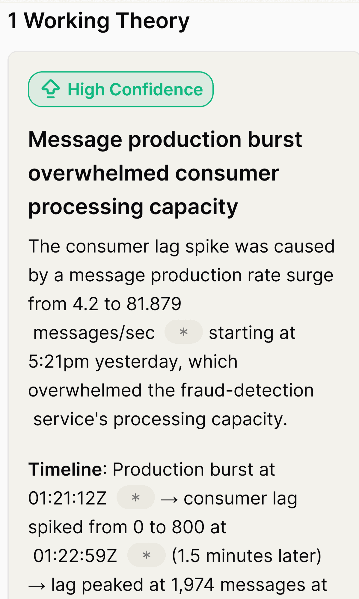 Pinpoints root cause 