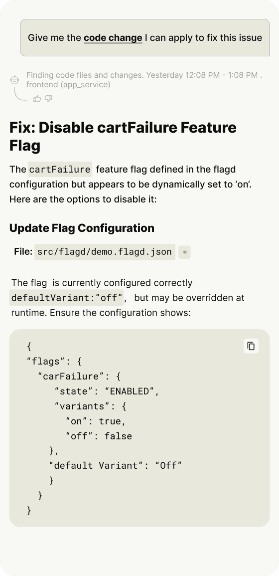 Fixes and recommends